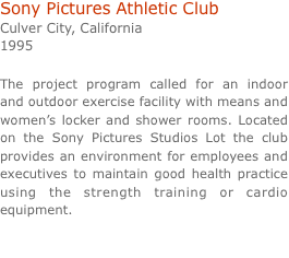 Sony Pictures Athletic Club